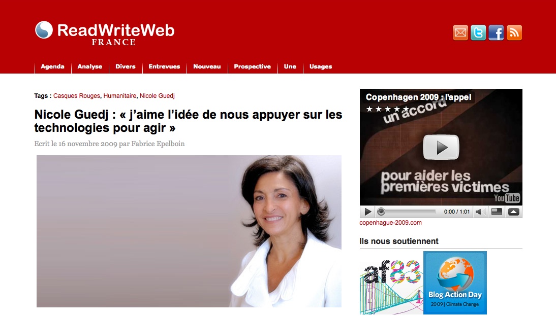 Nicole Guedj sur ReadWriteWeb