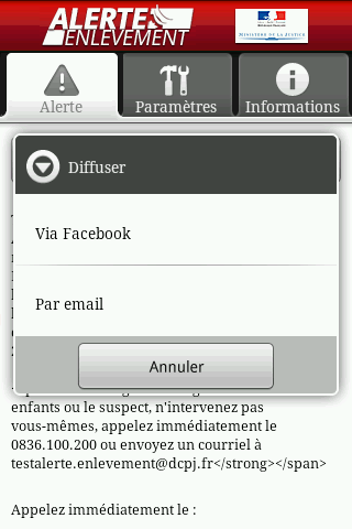 Capture Alerte Enlèvement
